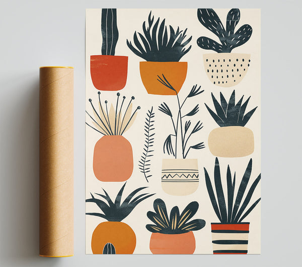 Terracotta Plant Dreams Print