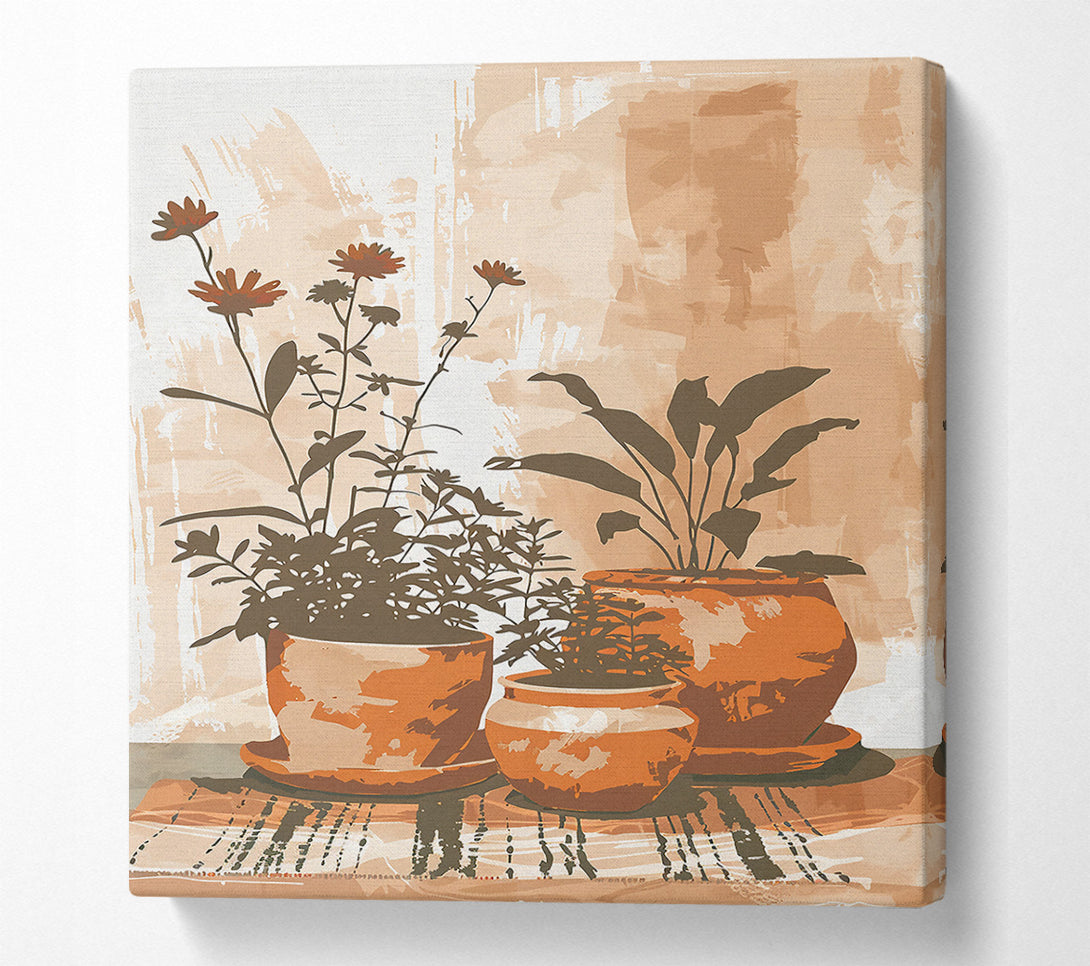  A Canvas Print of Terracotta Still Life Canvas Print