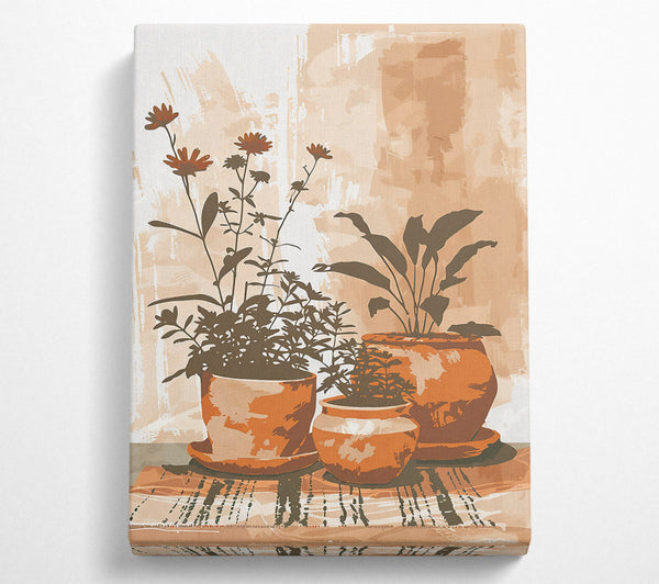  A Canvas Print of Terracotta Still Life Canvas Print