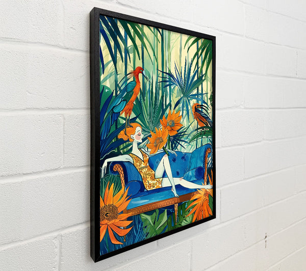 Orange Jungle Lounging