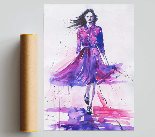 Purple Runway Dream Poster