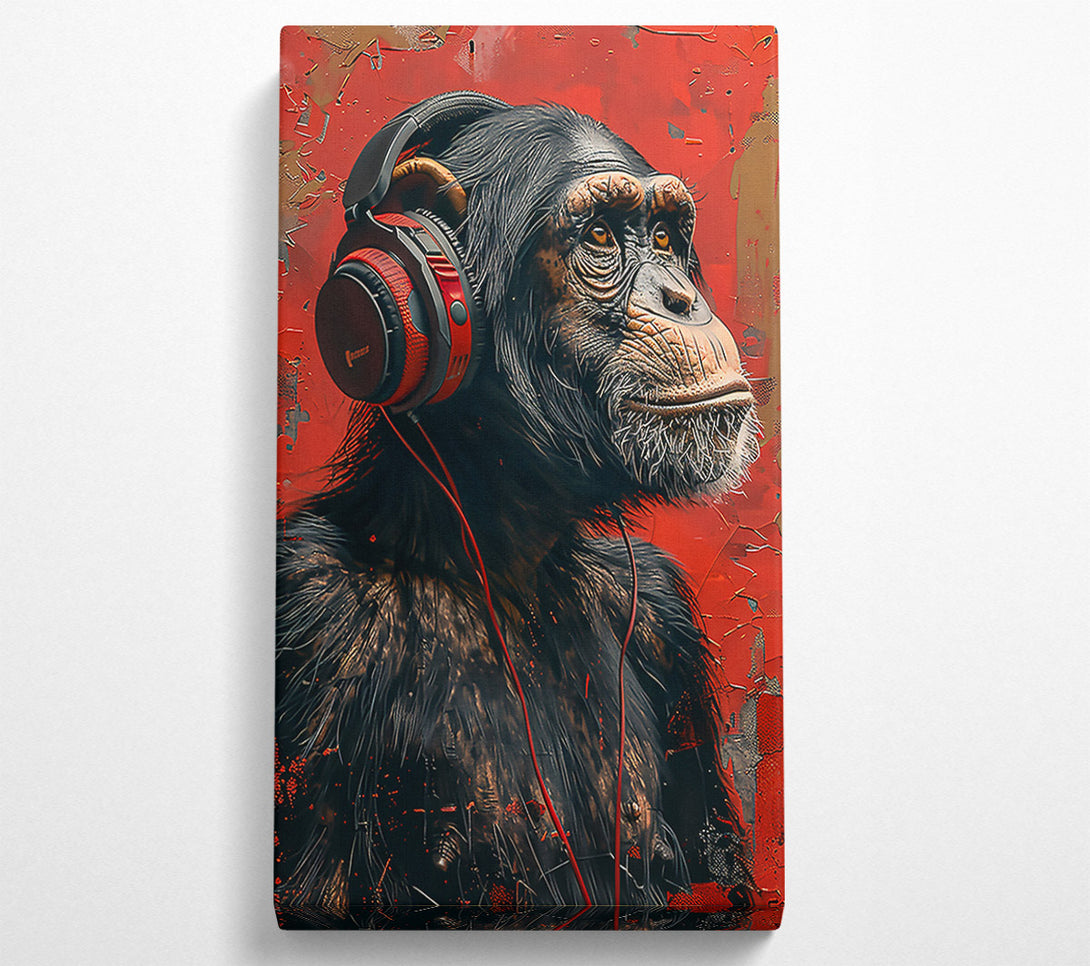  A Canvas Print of Red Beats Ape Canvas Wall Art