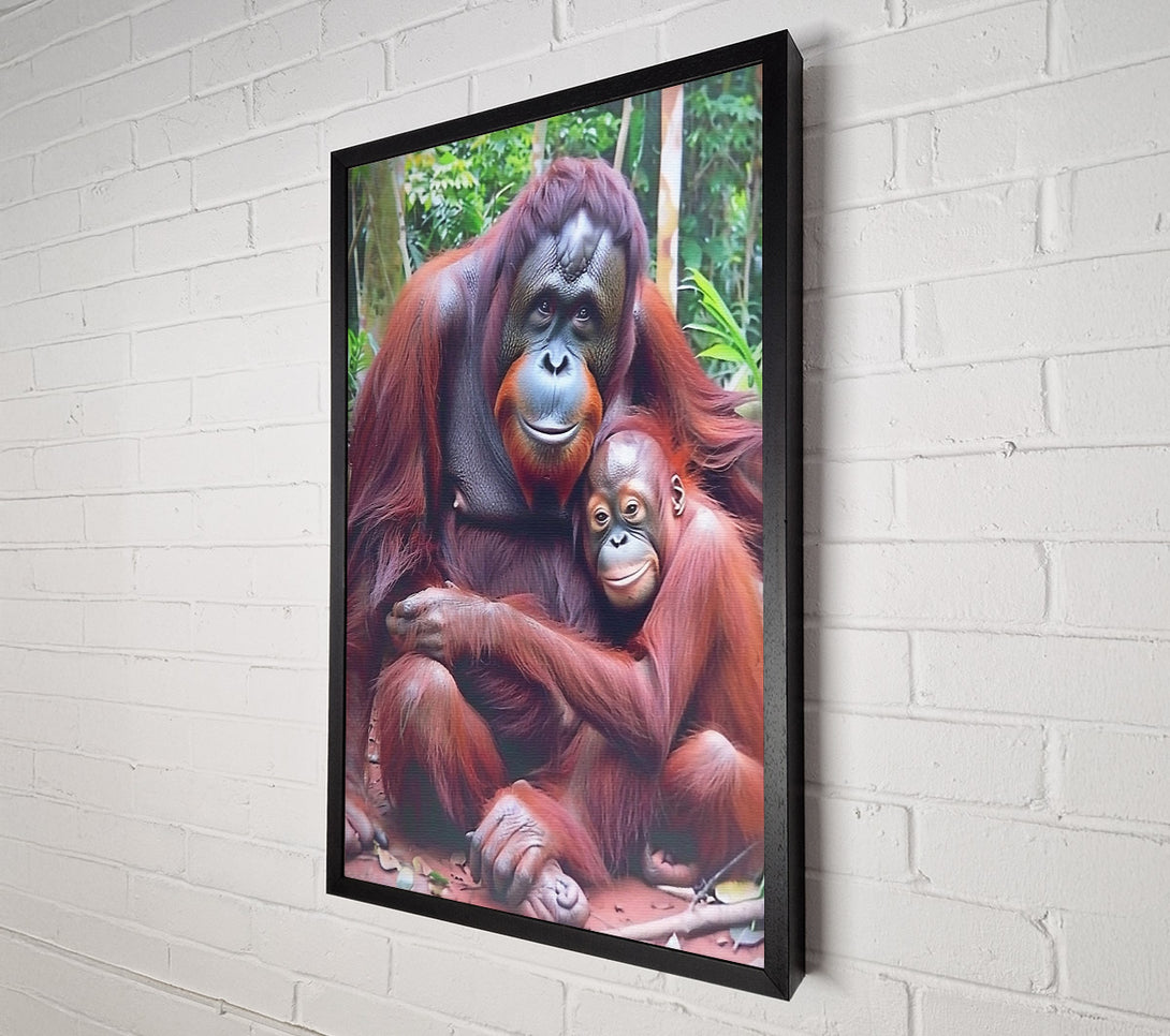  A Canvas Print of Red Furred Family Canvas Art