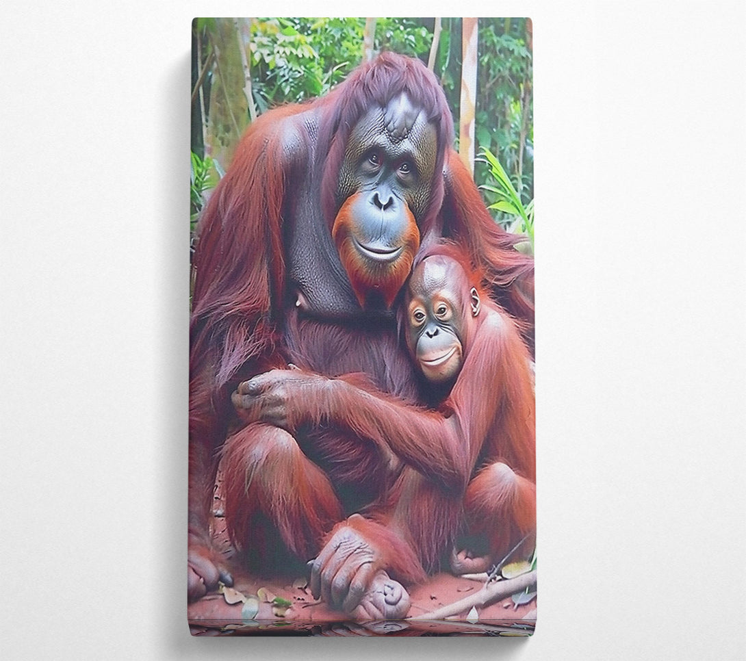  A Canvas Print of Red Furred Family Canvas Art