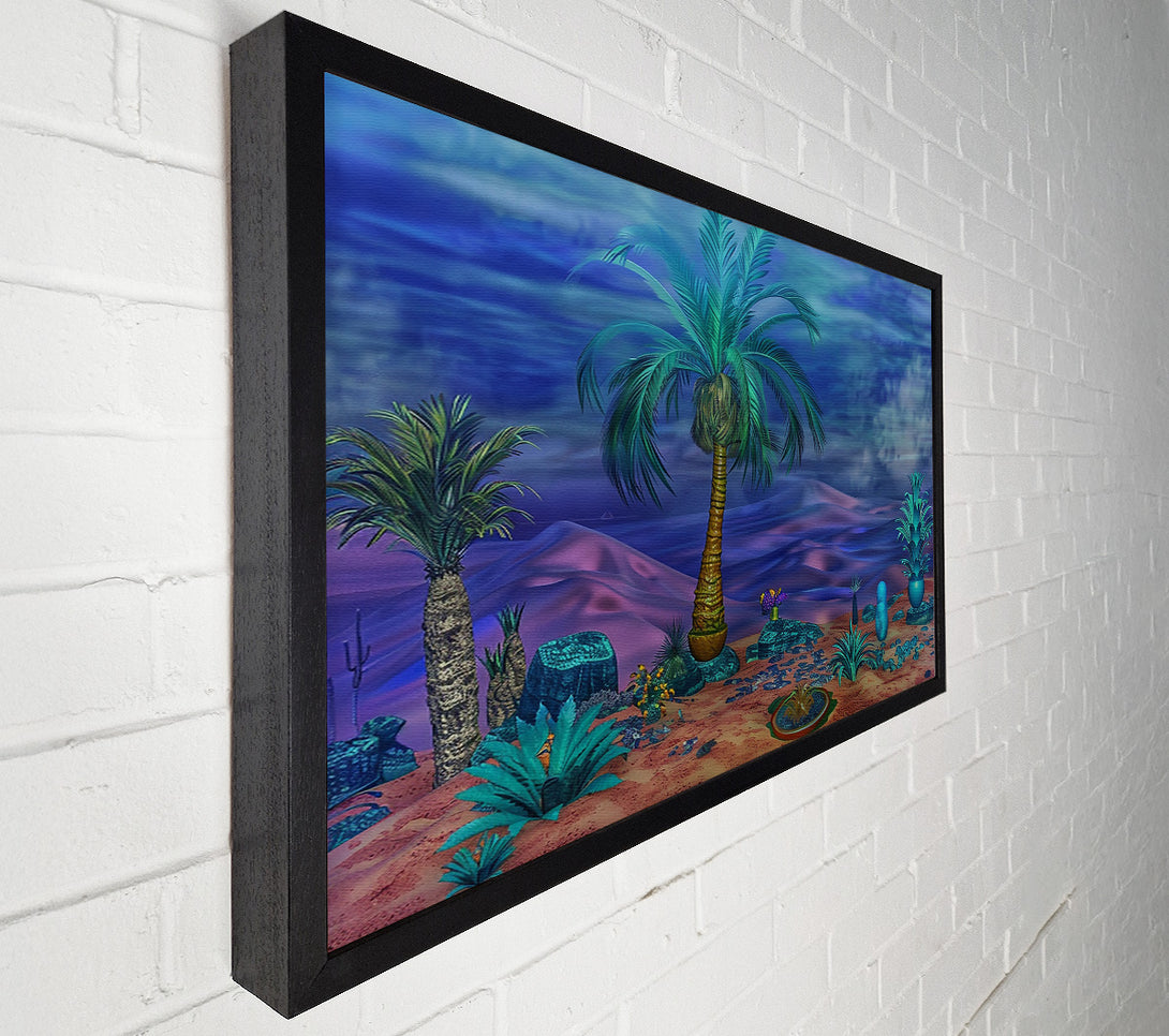 A Canvas Print of Blue Oasis Dream Canvas Art