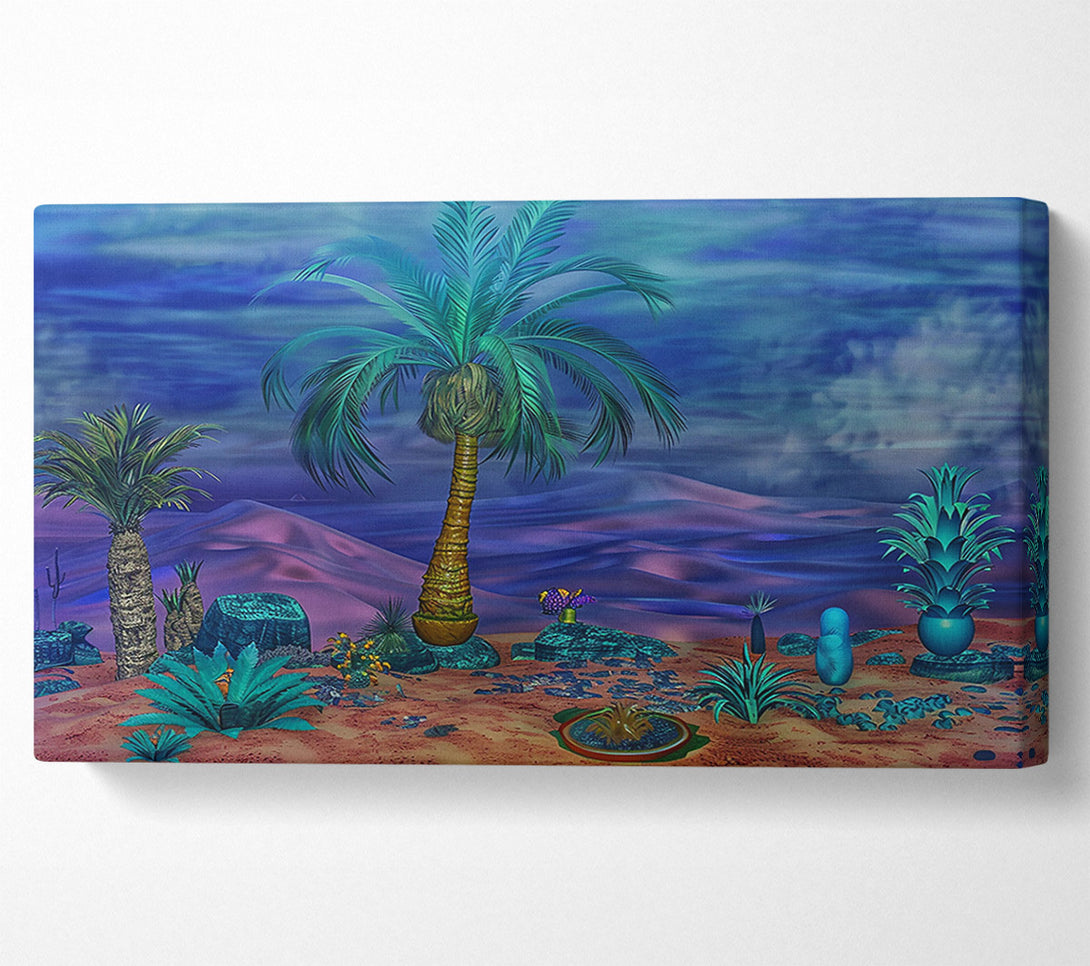  A Canvas Print of Blue Oasis Dream Canvas Art