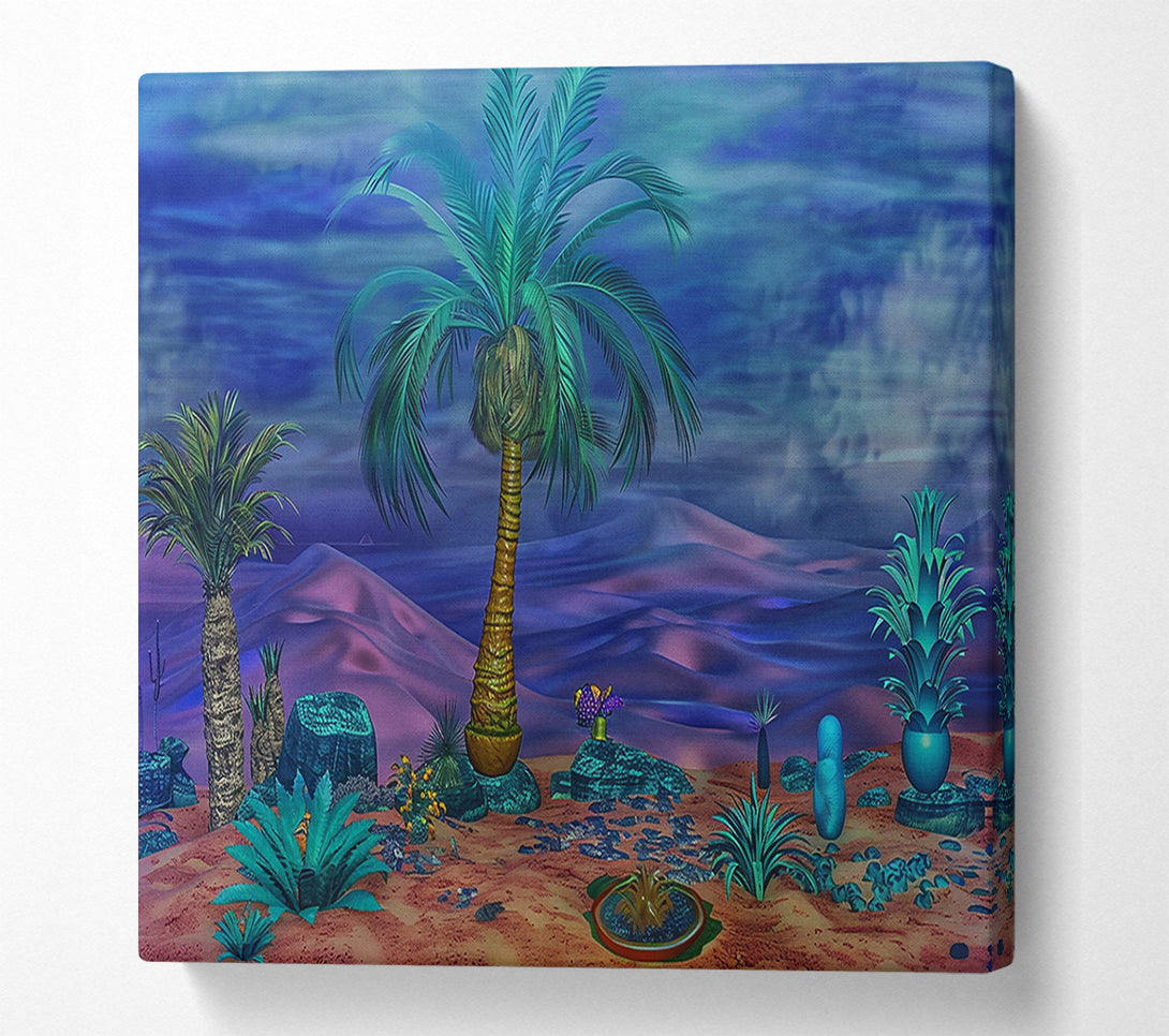  A Canvas Print of Blue Oasis Dream Canvas Art