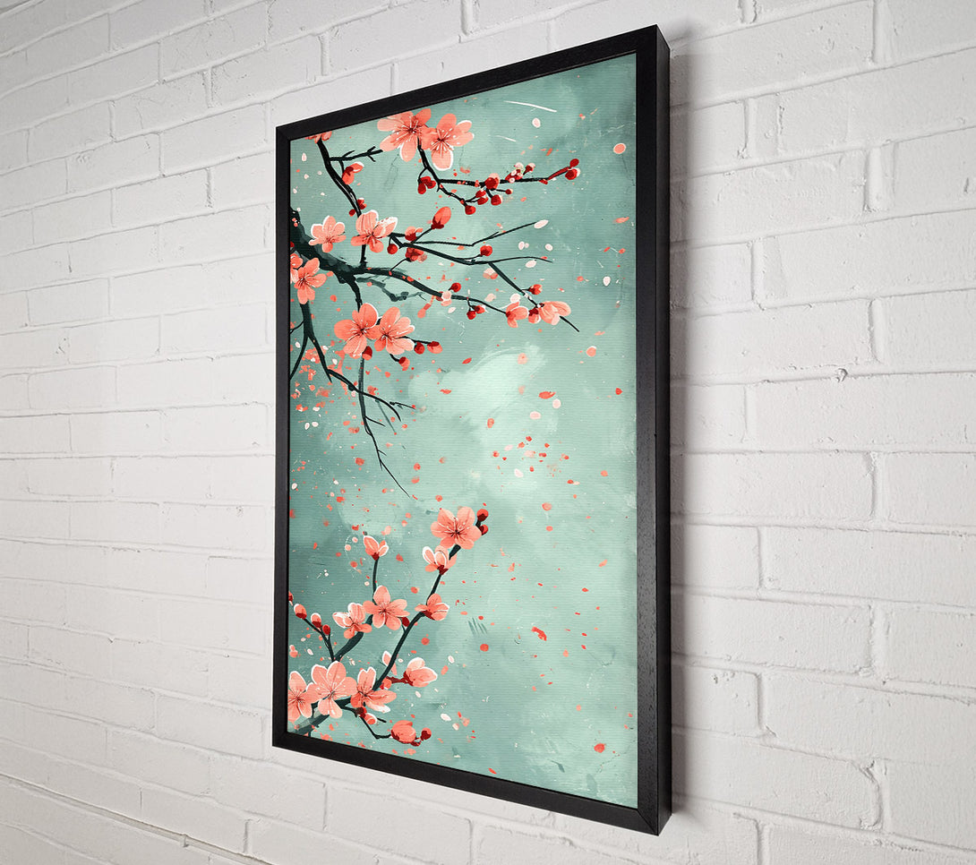  A Canvas Print of Pale Green Blossoms Canvas Art