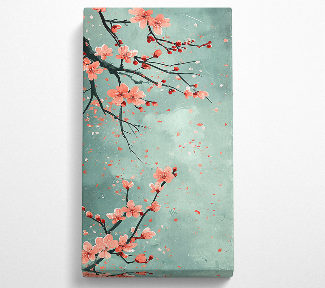  A Canvas Print of Pale Green Blossoms Canvas Art