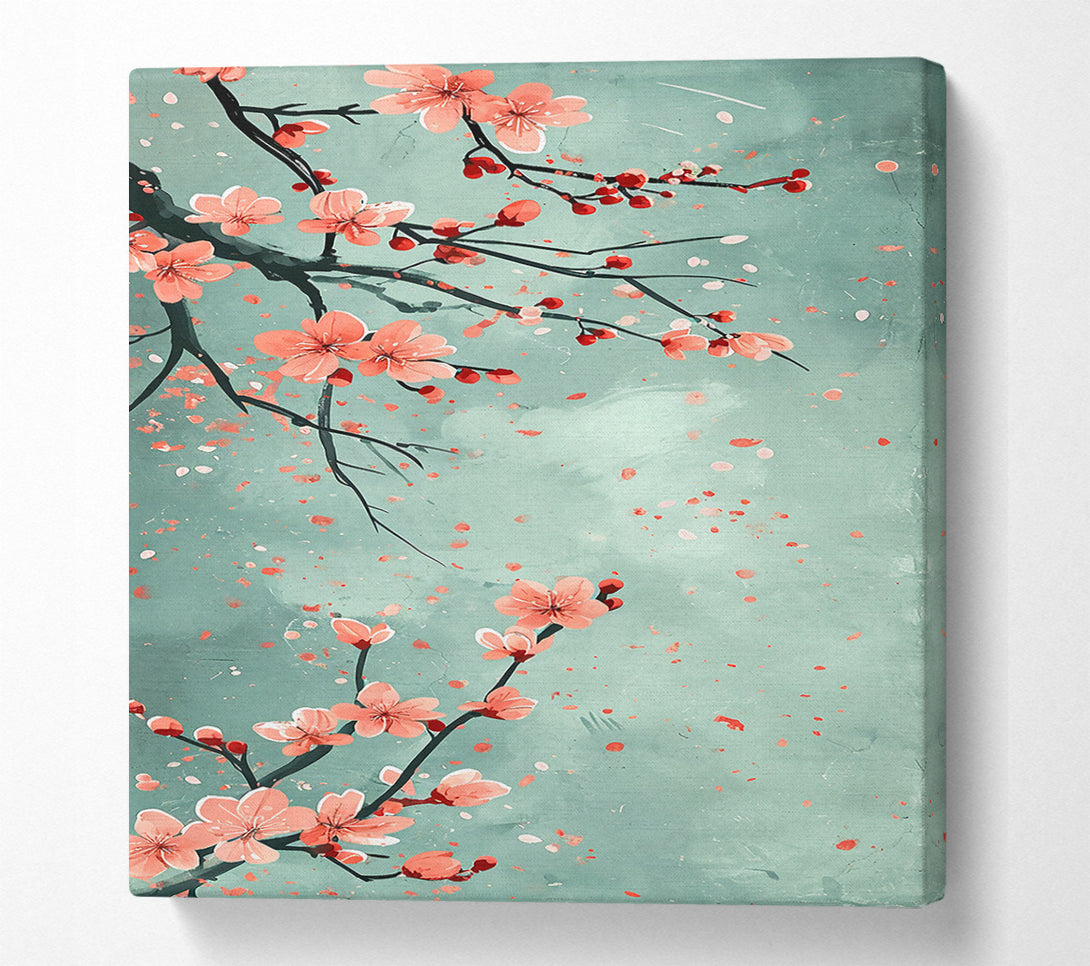  A Canvas Print of Pale Green Blossoms Canvas Art
