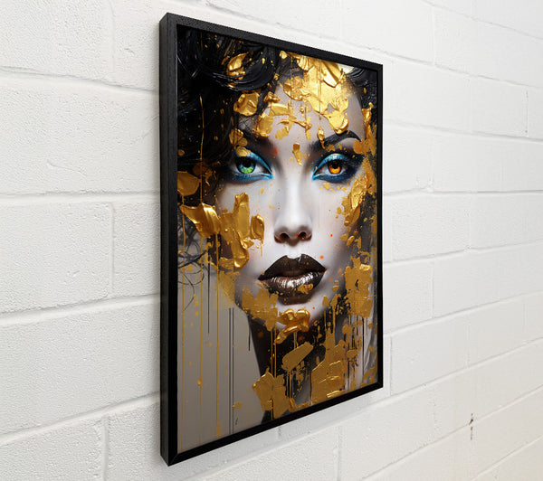 Gold Paint Woman