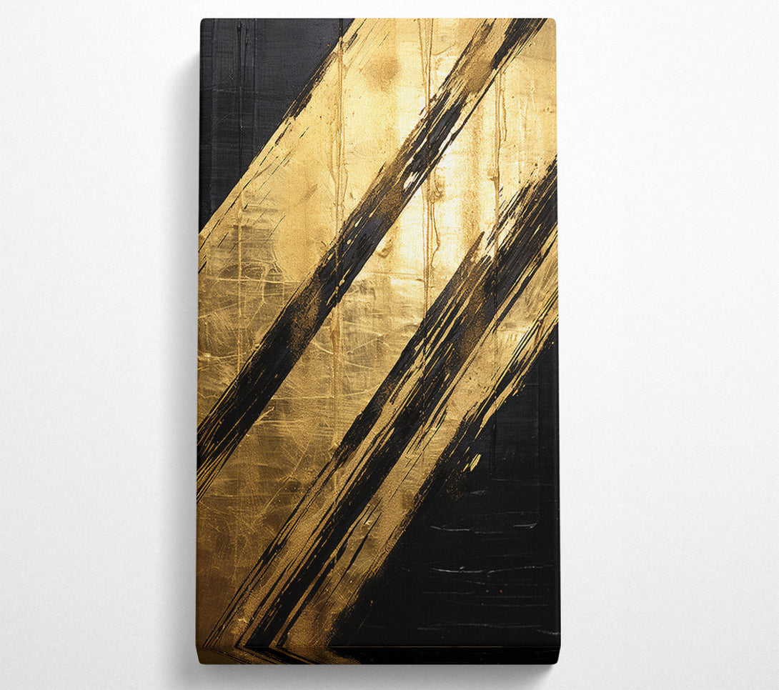  A Canvas Print of Gold Stripe Canvas Art