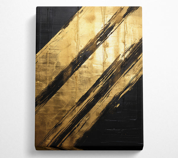  A Canvas Print of Gold Stripe Canvas Art
