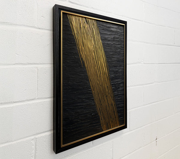 Gold Stripes Black Cracks