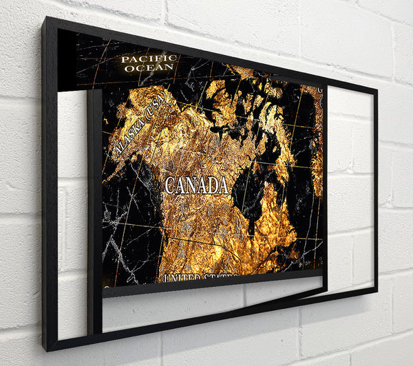 Gold World Map