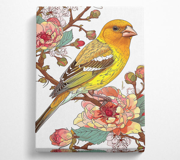  A Canvas Print of Golden Bird Canvas Print