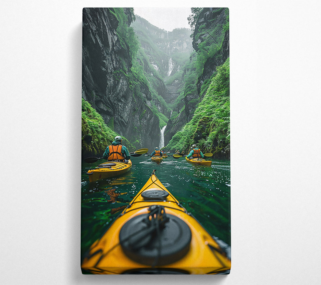  A Canvas Print of Green Canyon Kayaking Canvas Art