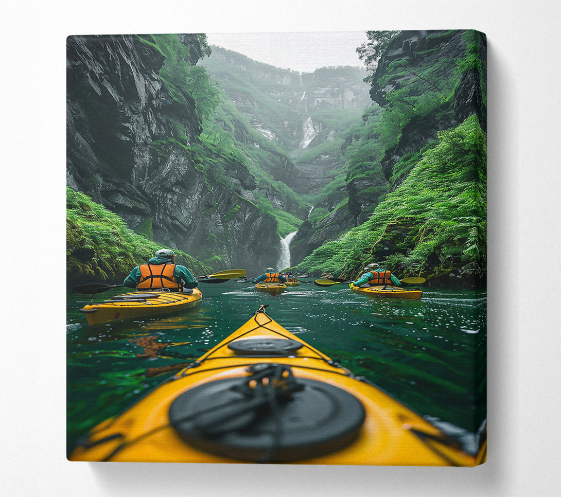  A Canvas Print of Green Canyon Kayaking Canvas Art