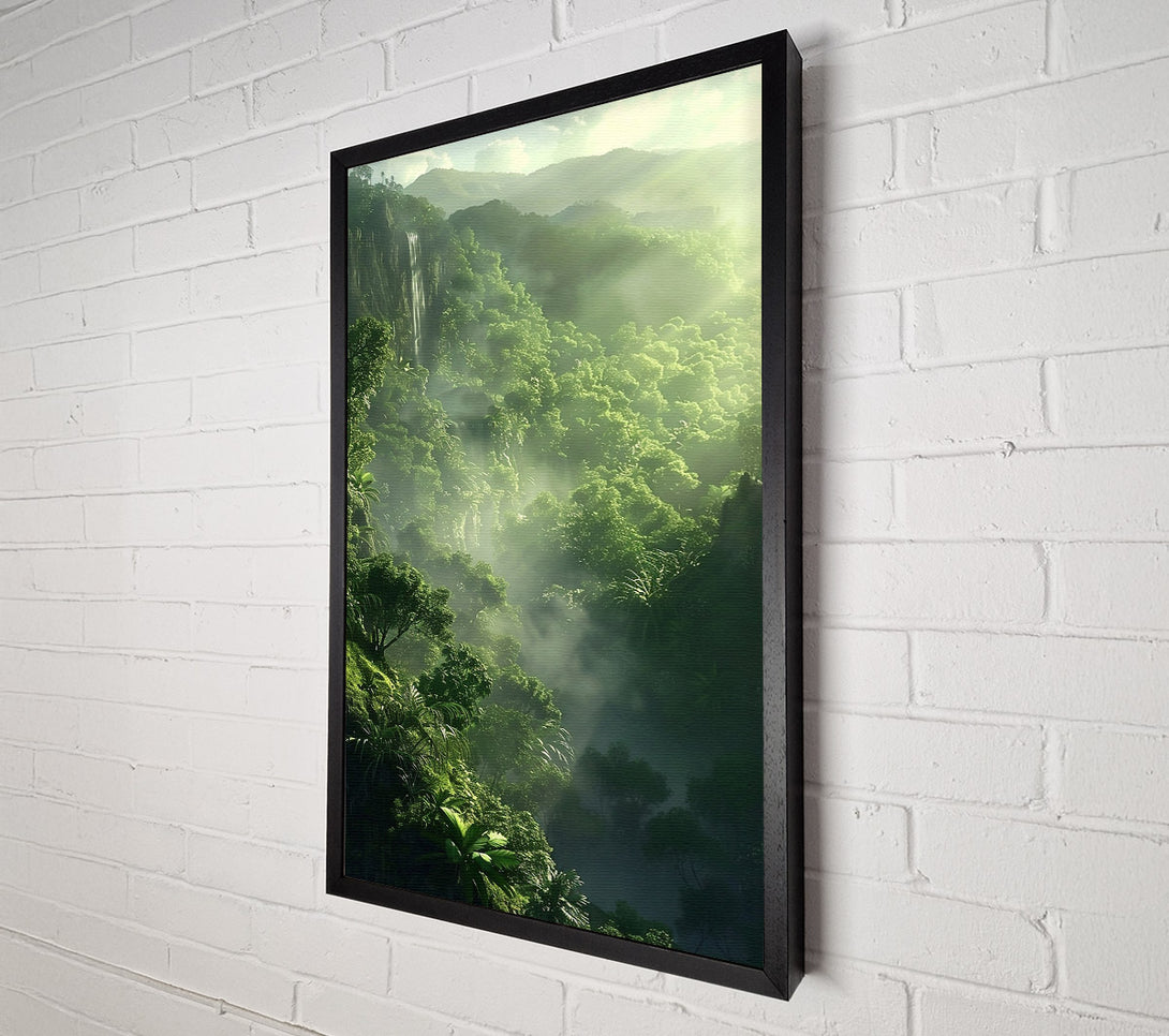  A Canvas Print of Emerald Mist Canyon Canvas Art
