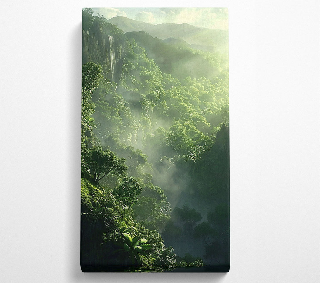  A Canvas Print of Emerald Mist Canyon Canvas Art