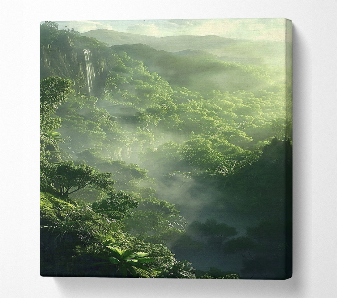  A Canvas Print of Emerald Mist Canyon Canvas Art