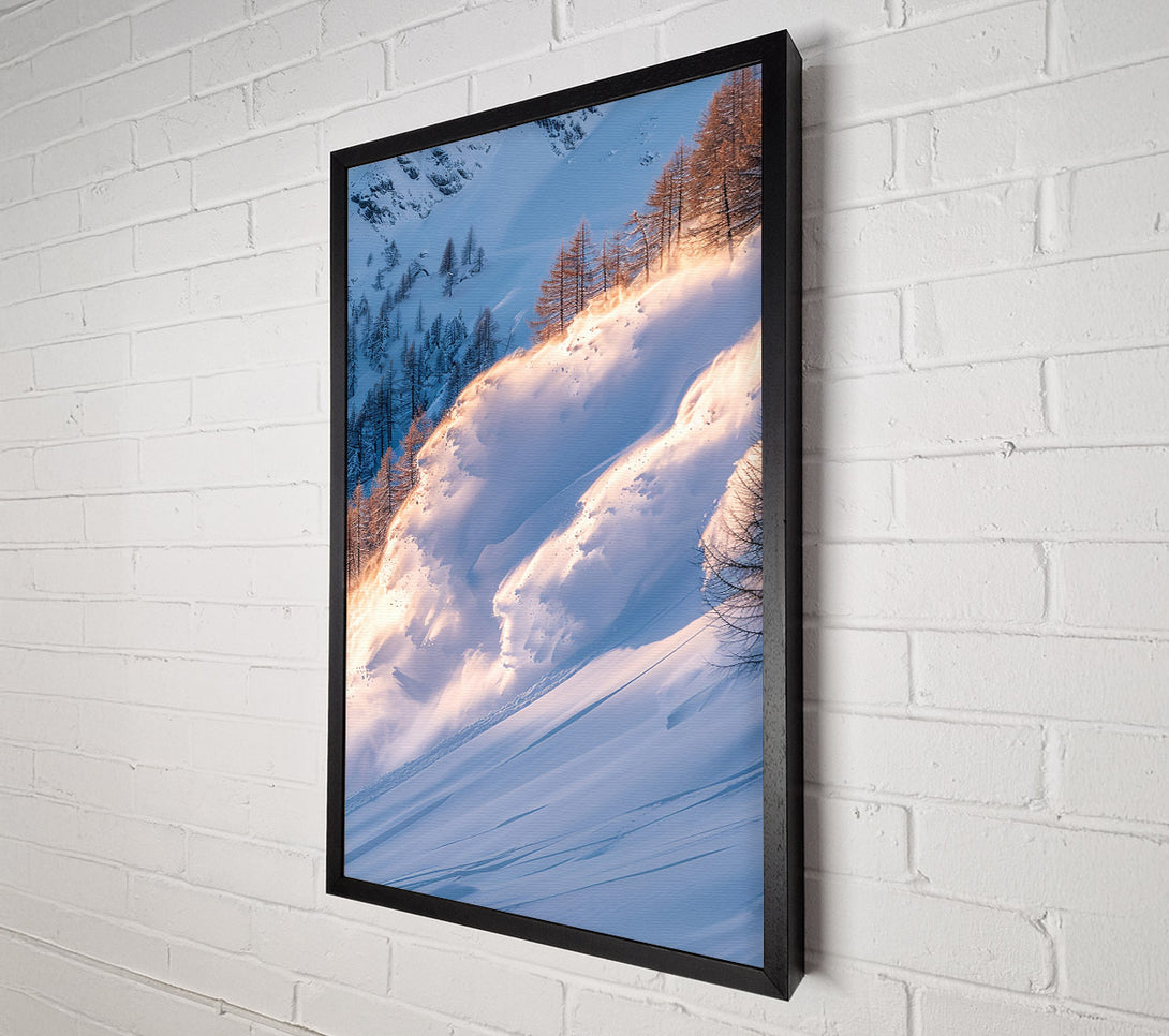  A Canvas Print of Golden Snow Avalanche Canvas Wall Art
