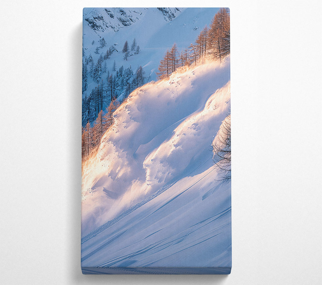  A Canvas Print of Golden Snow Avalanche Canvas Wall Art