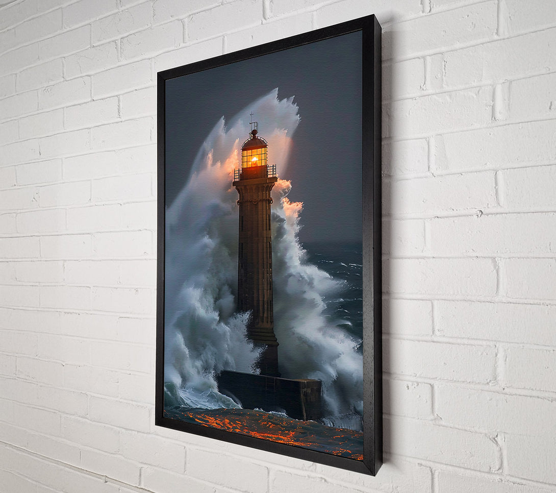  A Canvas Print of Golden Light Amidst The Storm Canvas Wall Art