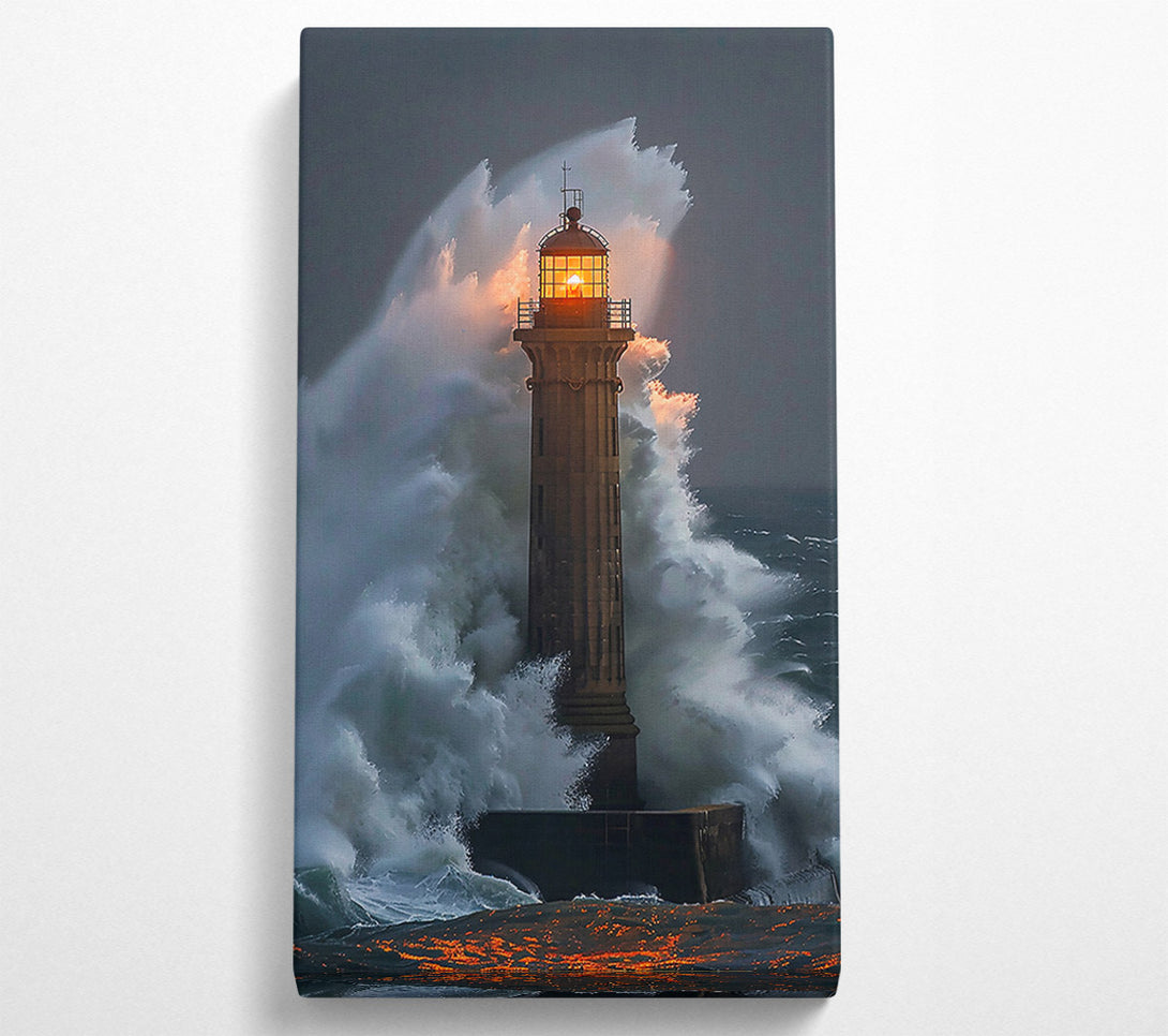  A Canvas Print of Golden Light Amidst The Storm Canvas Wall Art
