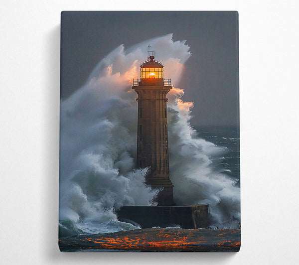  A Canvas Print of Golden Light Amidst The Storm Canvas Wall Art