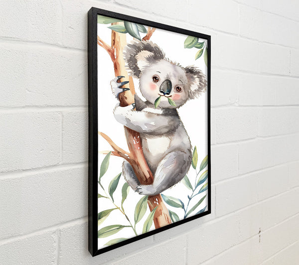 Grey Koala In Greens
