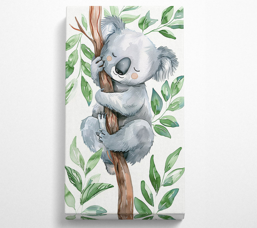  A Canvas Print of Grey Koala Dreaming Canvas Wall Art