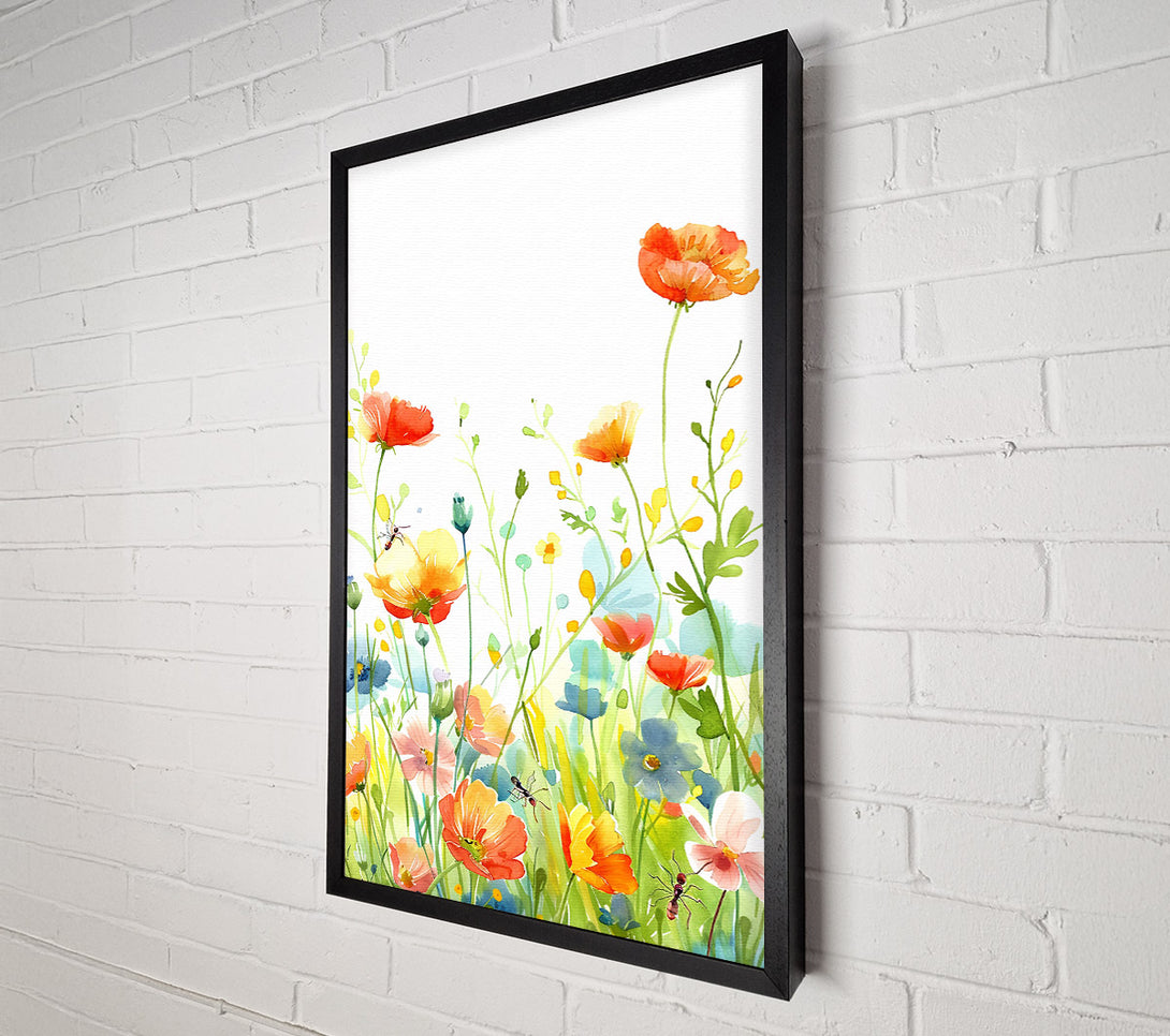  A Canvas Print of Orange Summer Meadow Canvas Print