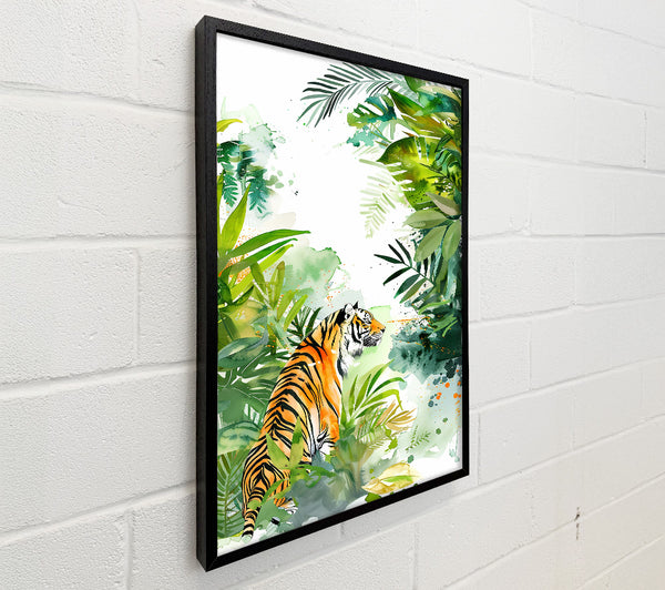Orange Tiger In Greens