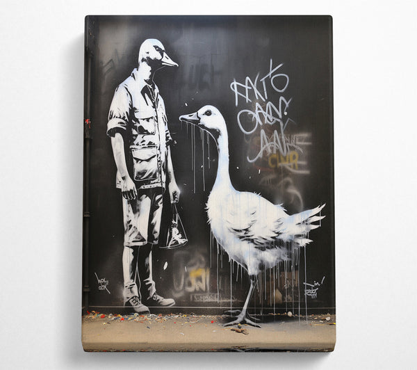  A Canvas Print of Goose Man Graffiti Canvas Wall Art