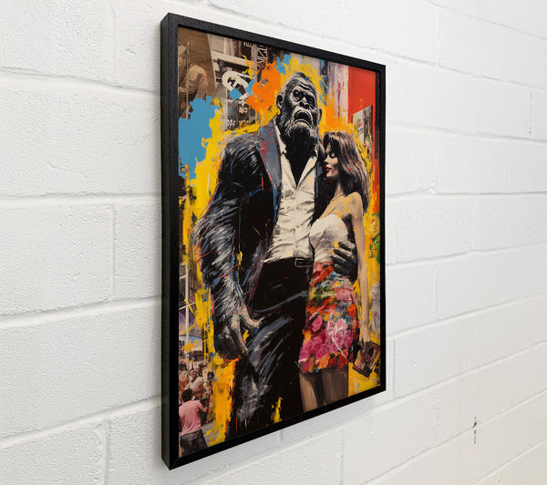 Gorilla In A Suit With Lady