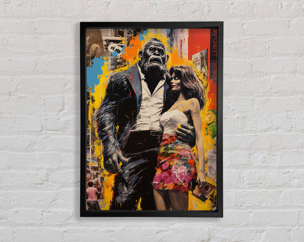 Gorilla In A Suit With Lady