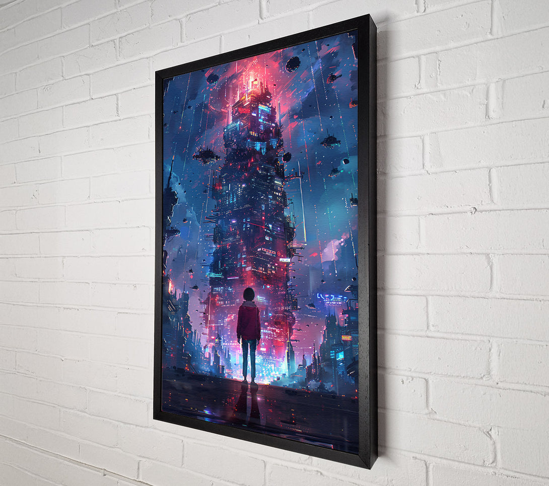  A Canvas Print of Red City Dreamscape Canvas Print