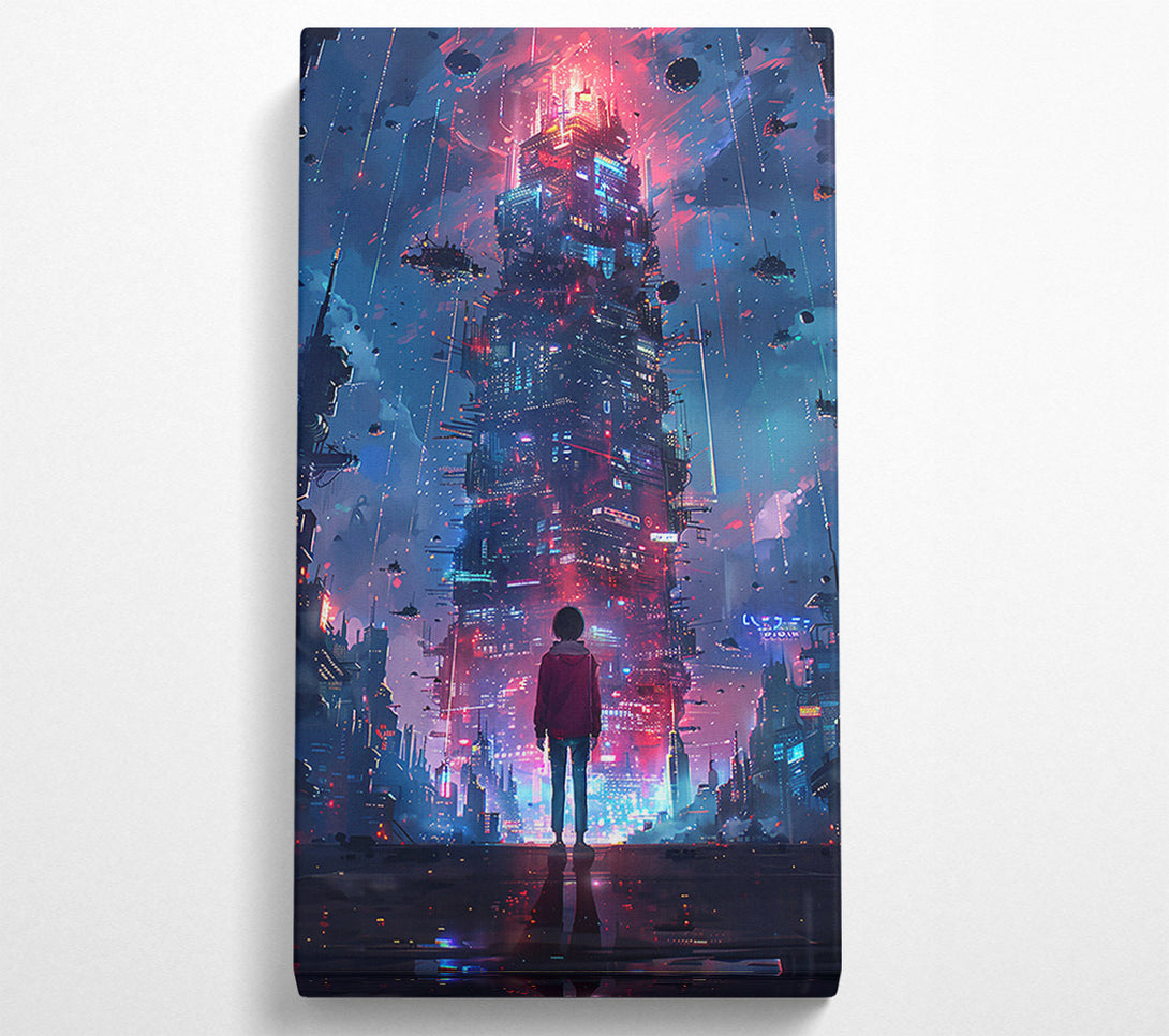  A Canvas Print of Red City Dreamscape Canvas Print