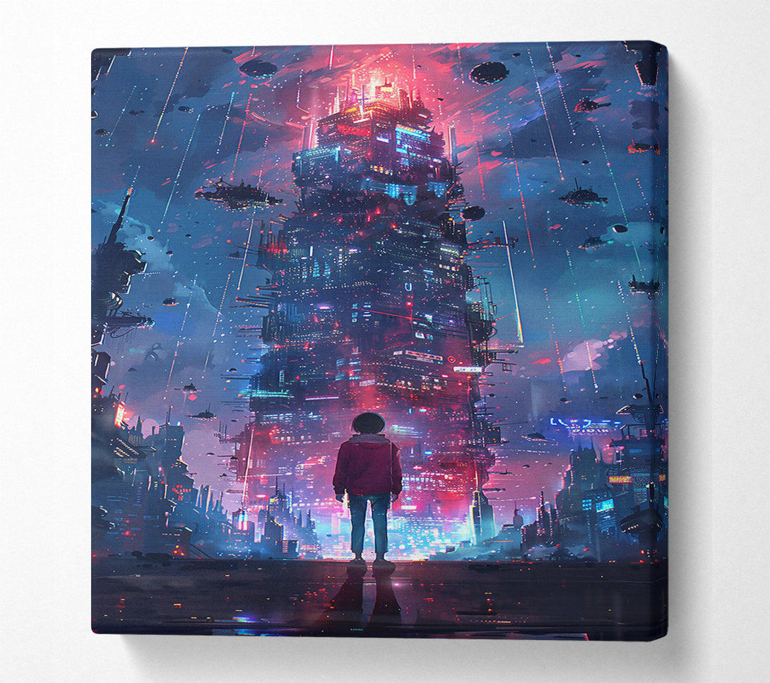  A Canvas Print of Red City Dreamscape Canvas Print