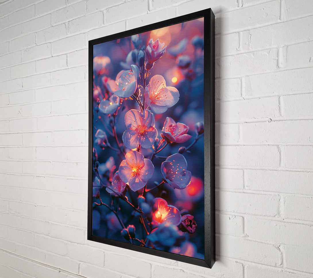  A Canvas Print of Crimson Glow Bloom Canvas Print