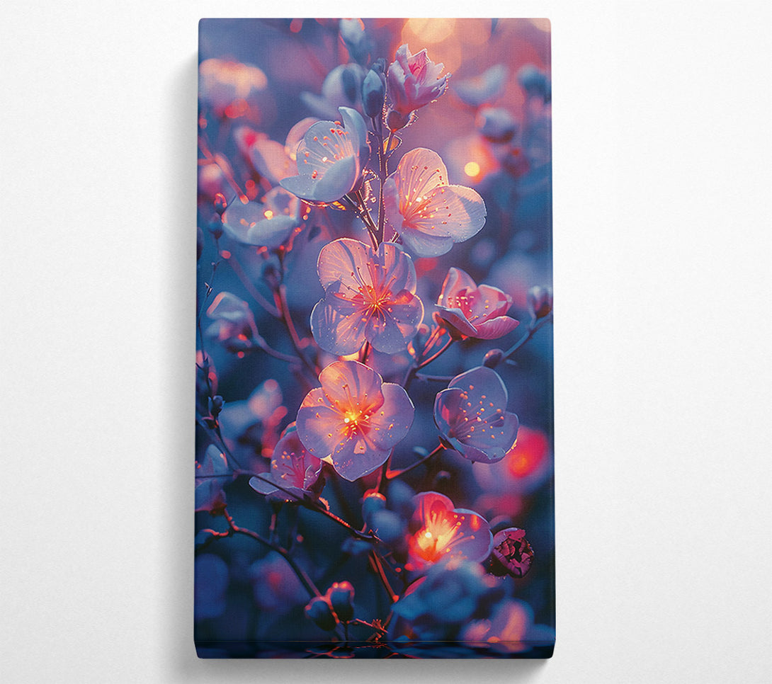  A Canvas Print of Crimson Glow Bloom Canvas Print