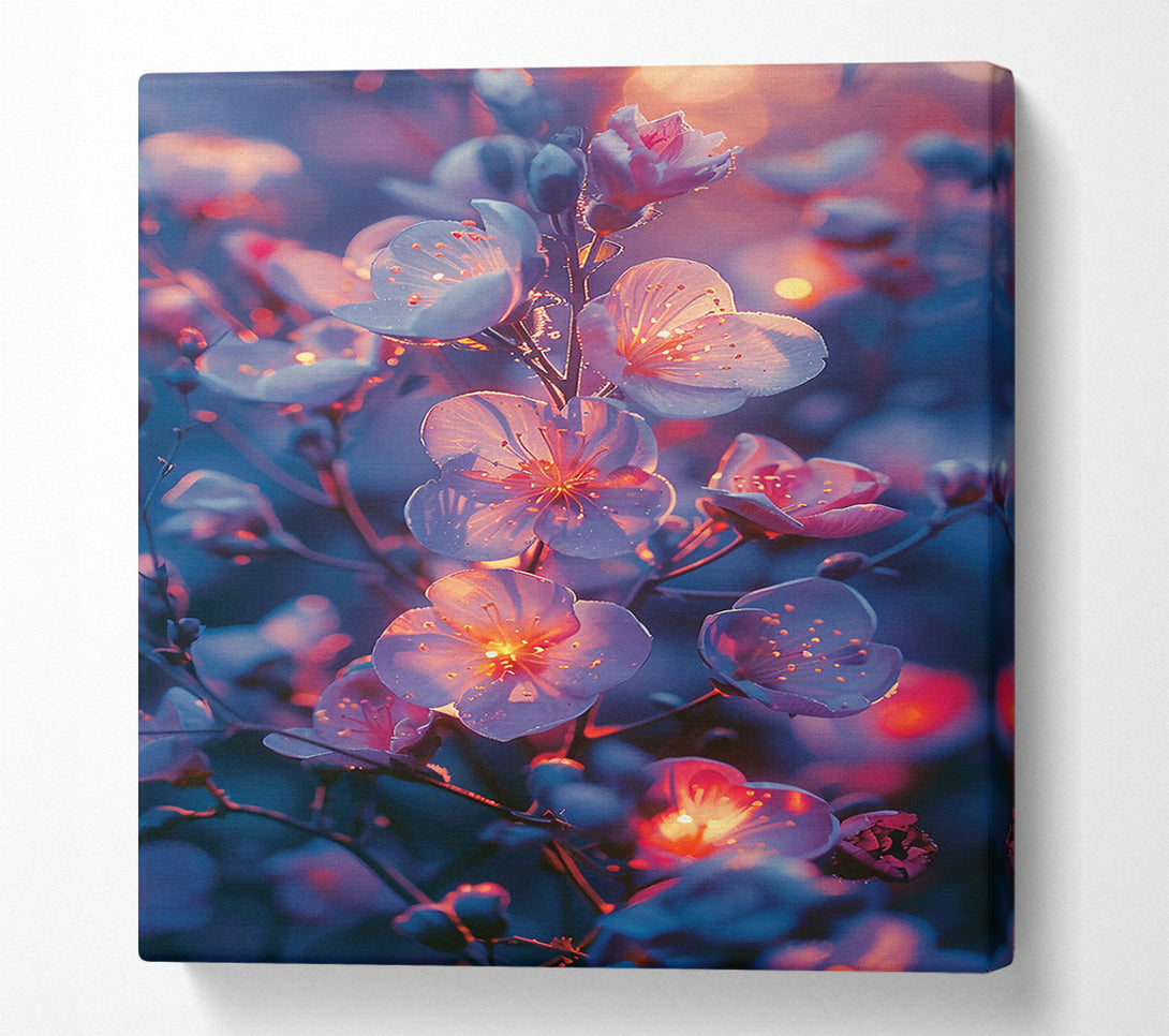  A Canvas Print of Crimson Glow Bloom Canvas Print