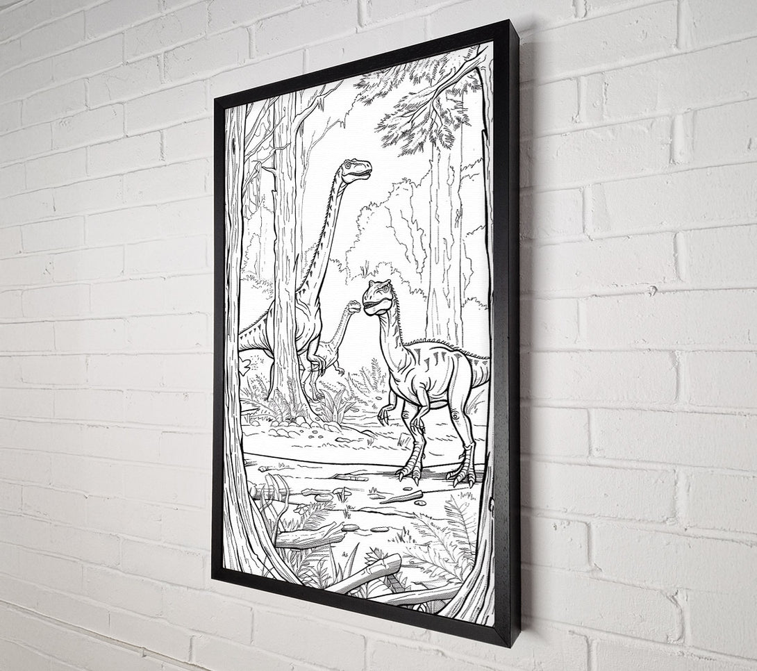  A Canvas Print of Green Forest Giants Canvas Art