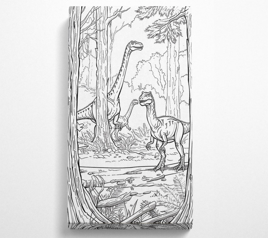  A Canvas Print of Green Forest Giants Canvas Art
