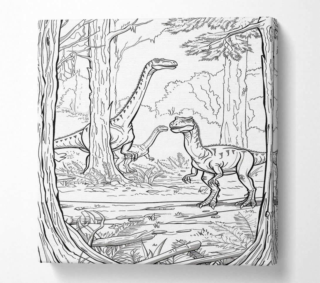  A Canvas Print of Green Forest Giants Canvas Art