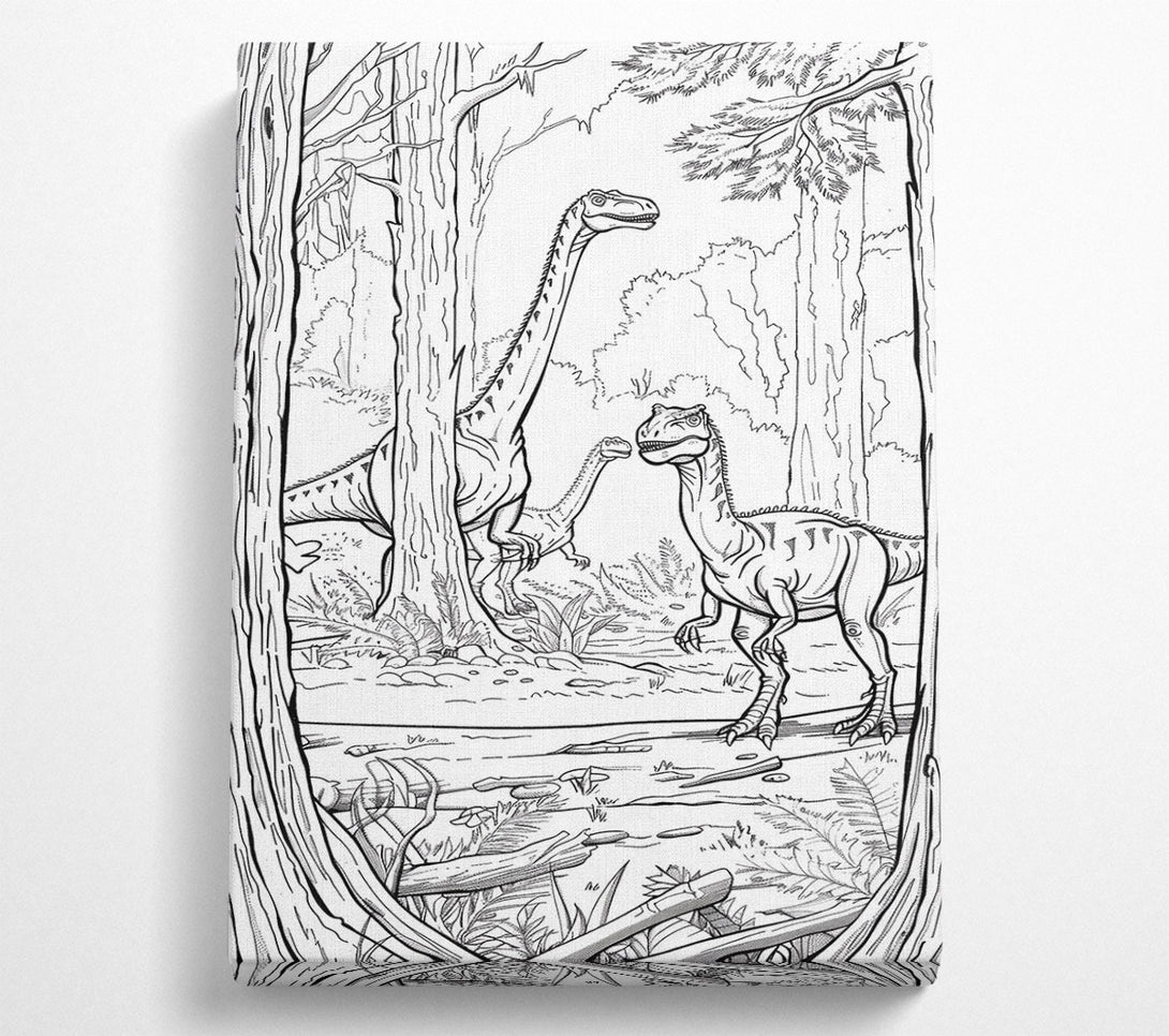  A Canvas Print of Green Forest Giants Canvas Art