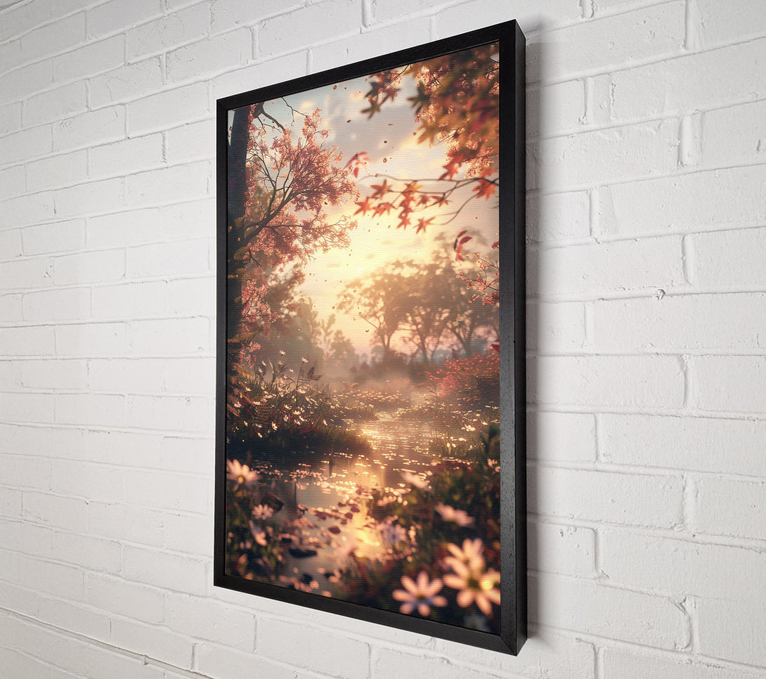  A Canvas Print of Golden Pond Dreams Canvas Art