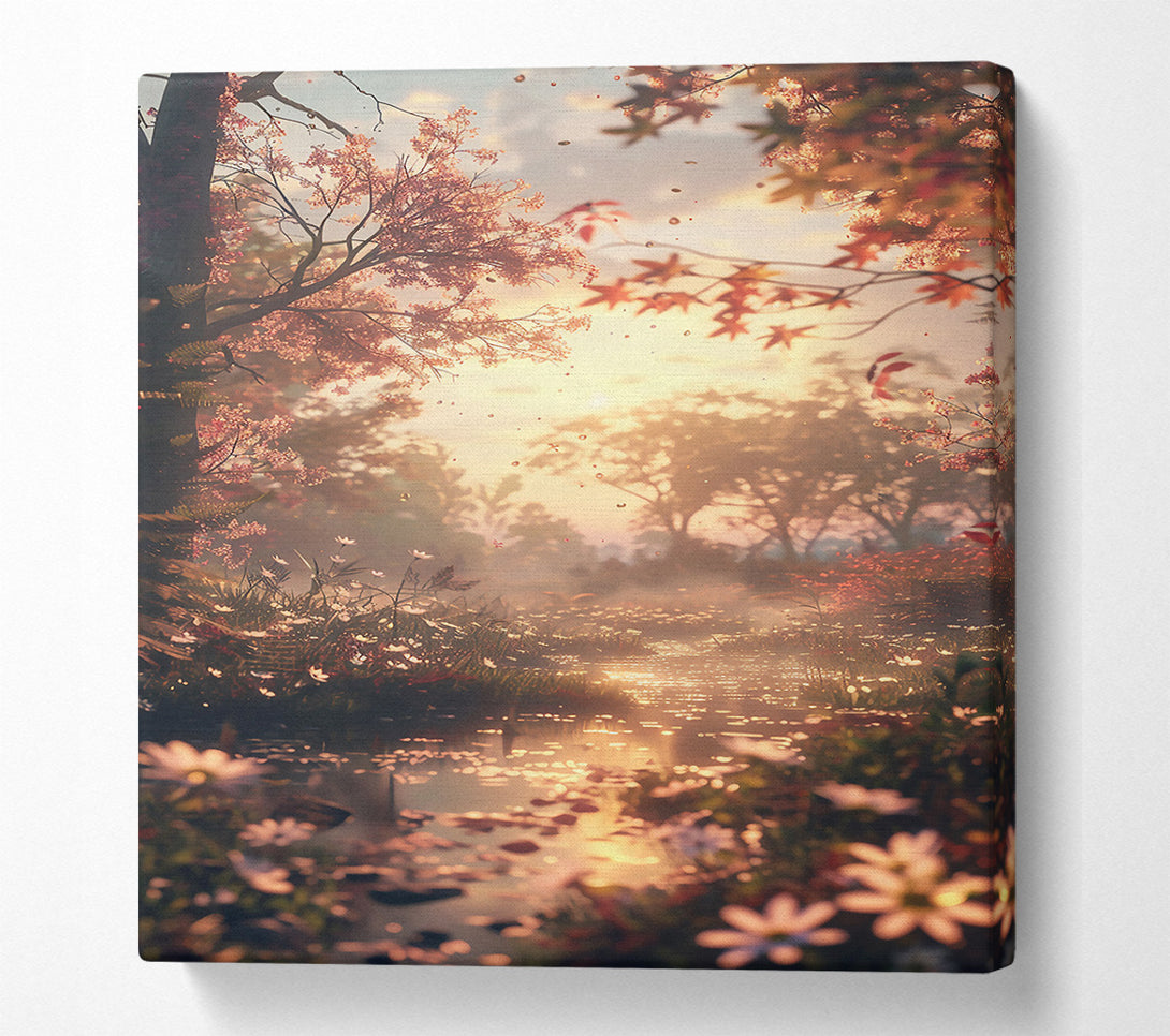  A Canvas Print of Golden Pond Dreams Canvas Art
