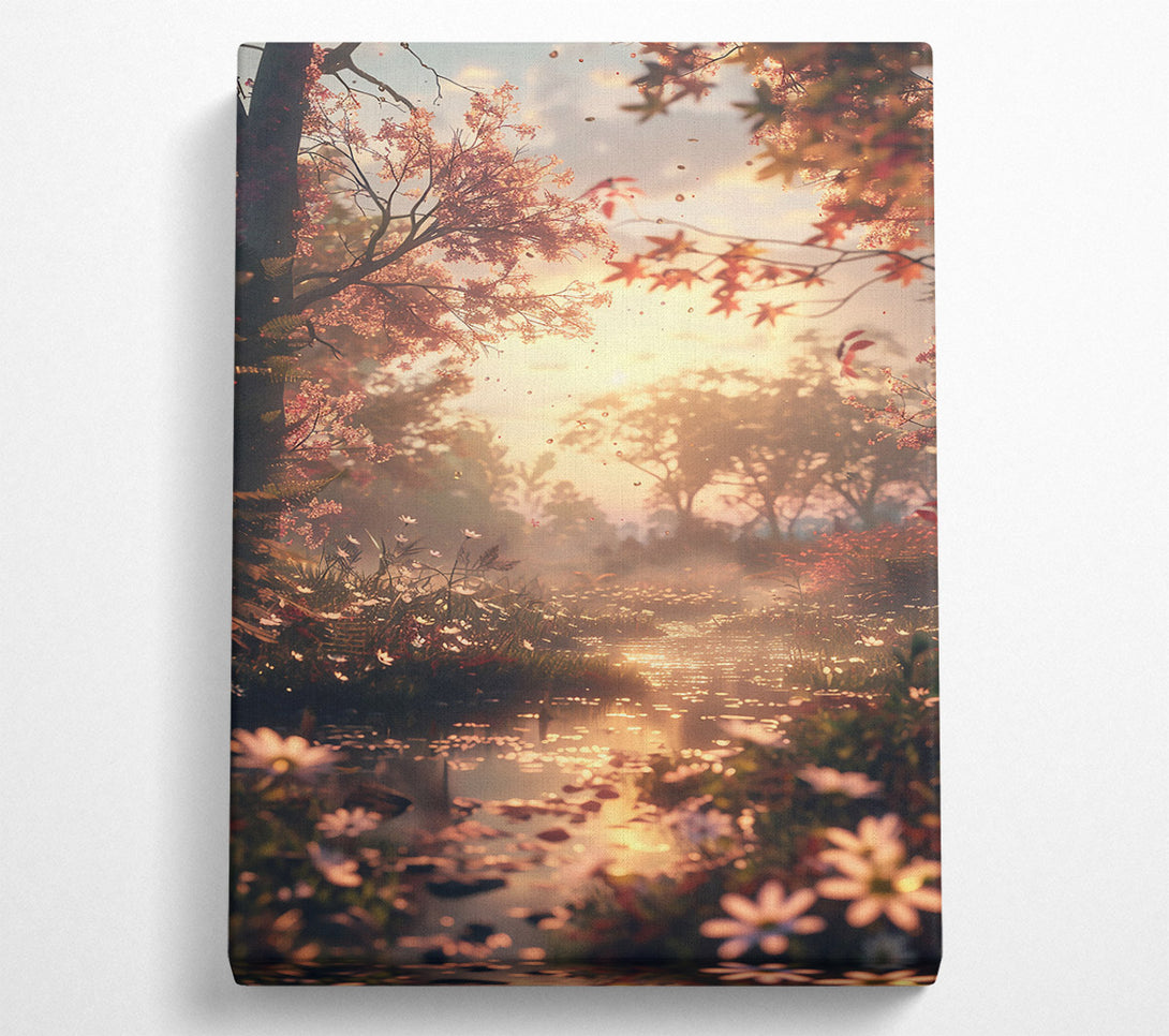  A Canvas Print of Golden Pond Dreams Canvas Art